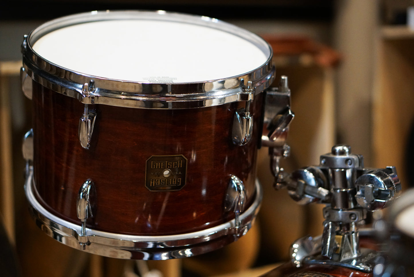 Gretsch 12/14/18" Drum Kit - 1980s Walnut Gloss