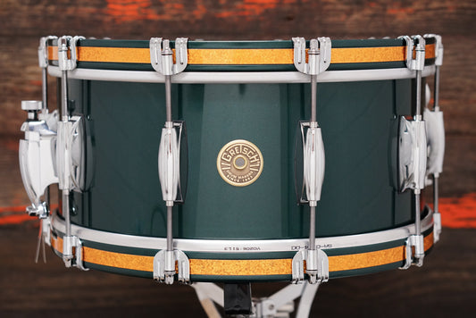 Gretsch 6.5x14" USA Custom Snare Drum - Cadillac Green Lacquer w/Wood Hoops