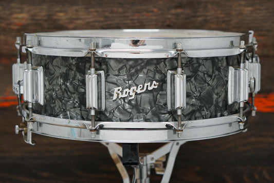 Rogers 5x14" Wood Dynasonic Snare Drum - 1960s Black Diamond Pearl