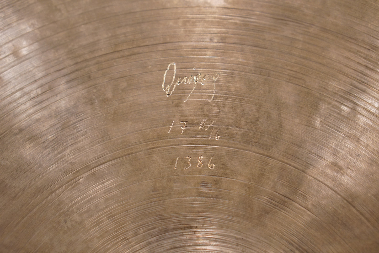 Quiqeg 17 5/16" Dirty Boppa Crash/Ride Cymbal - 1386g