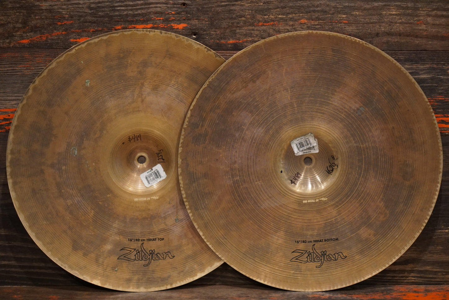 Zildjian 16" A. Avedis Hi Hat Cymbals - 1234/1626g