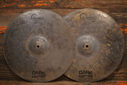 Dream 15" Dark Matter Hi-Hat Cymbals - 1326/1494g