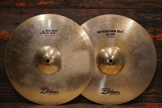 Zildjian 14" Avedis Brilliant New Beat Hi-Hat Cymbals - 1124/1408g