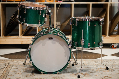 Yamaha 12/14/18" Absolute Hybrid Maple Bop Kit - Jade Green Sparkle