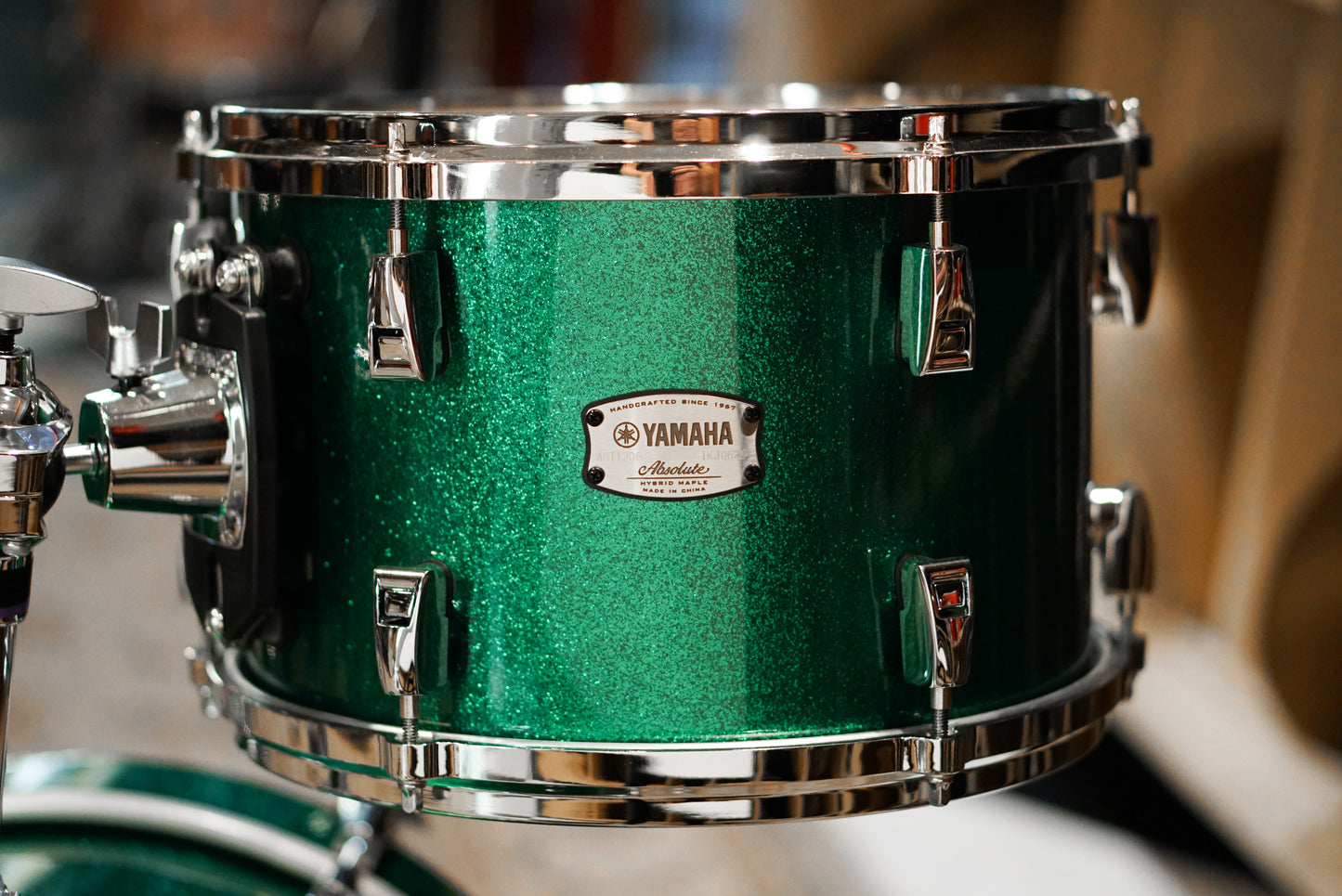 Yamaha 12/14/18" Absolute Hybrid Maple Bop Kit - Jade Green Sparkle