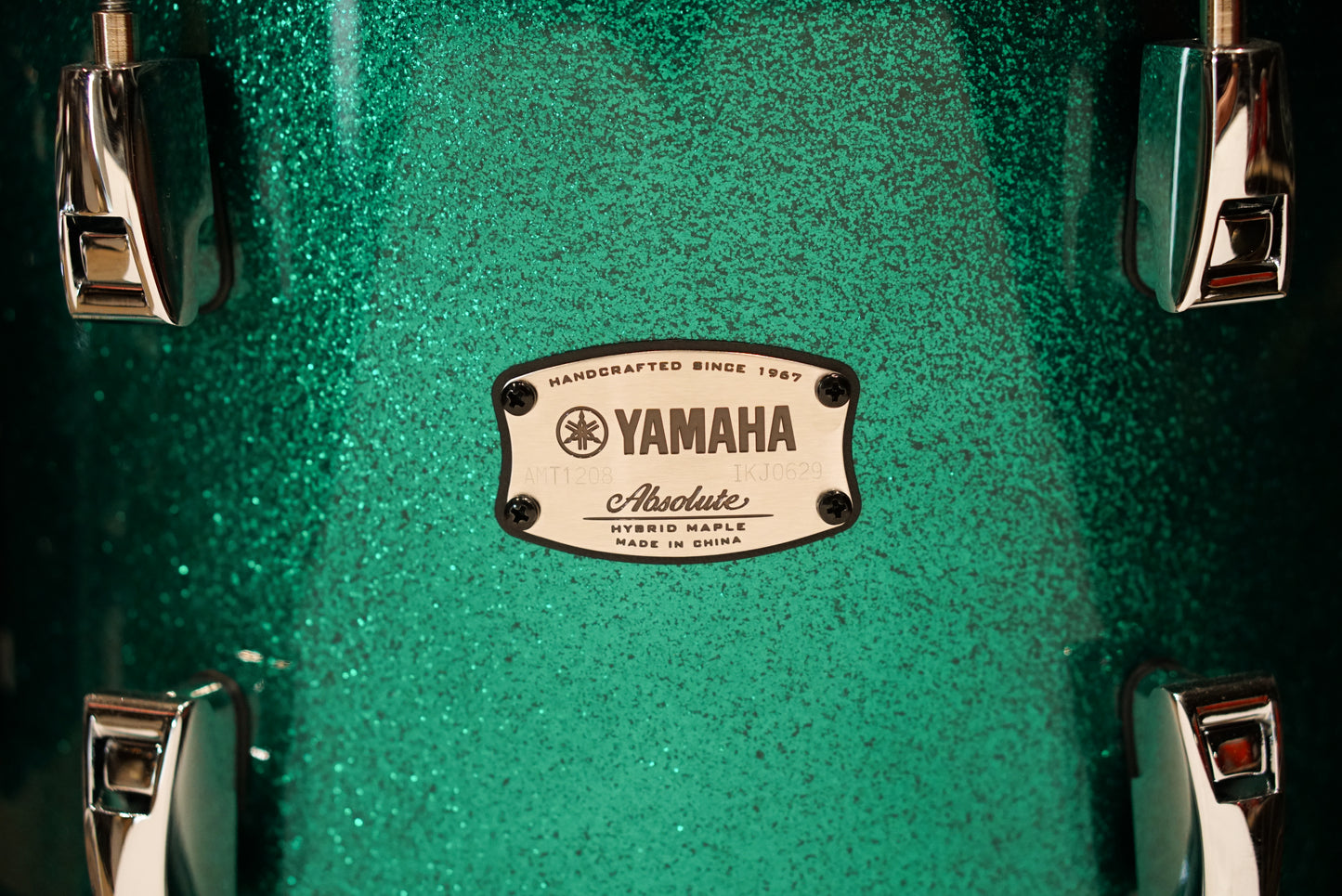 Yamaha 12/14/18" Absolute Hybrid Maple Bop Kit - Jade Green Sparkle