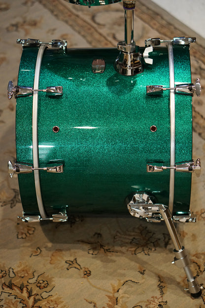 Yamaha 12/14/18" Absolute Hybrid Maple Bop Kit - Jade Green Sparkle