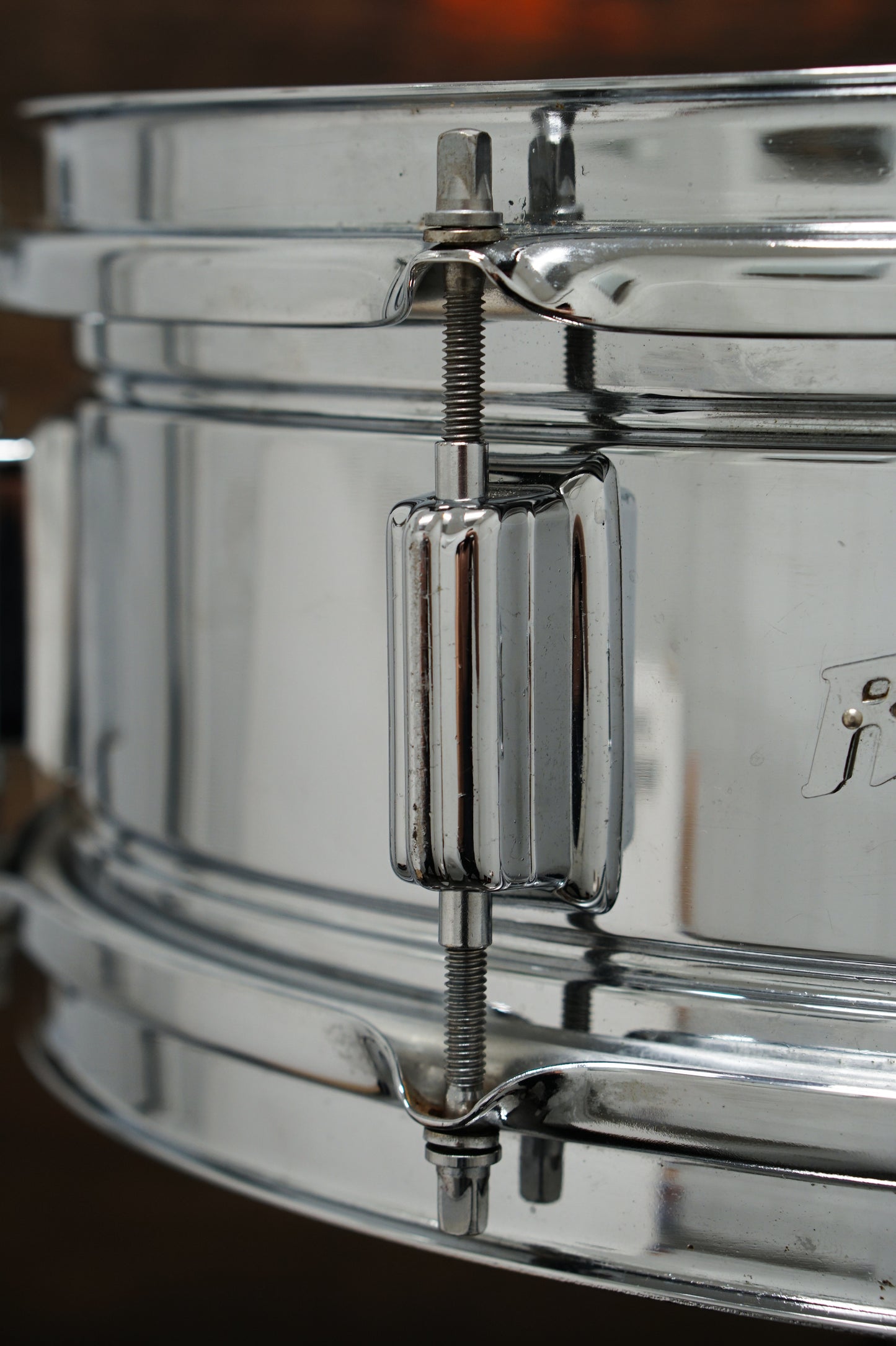 Rogers 5x14" Powertone Brass Snare Drum - 1960s