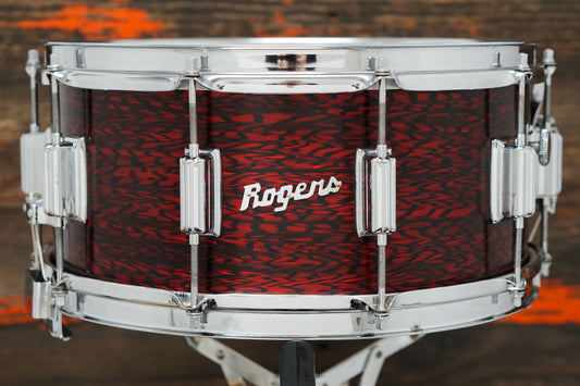 Rogers 6.5x14" Dynasonic (Reproduction) Snare Drum - Red Onyx