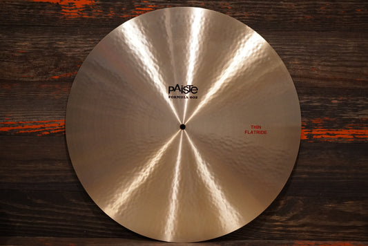 Paiste 22" Formula 602 Classic Thin Flatride Cymbal - 2708g