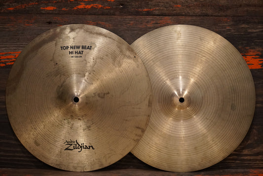 Zildjian 14" Avedis 1970s New Beat Hi-Hat Cymbals - 1018/1422g