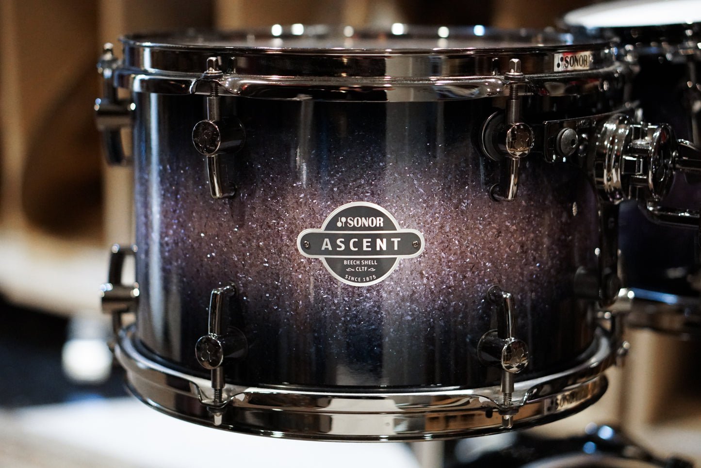 Sonor 10/12/14/18/6.5x14" Ascent Series Drum Set - Purple Diamond