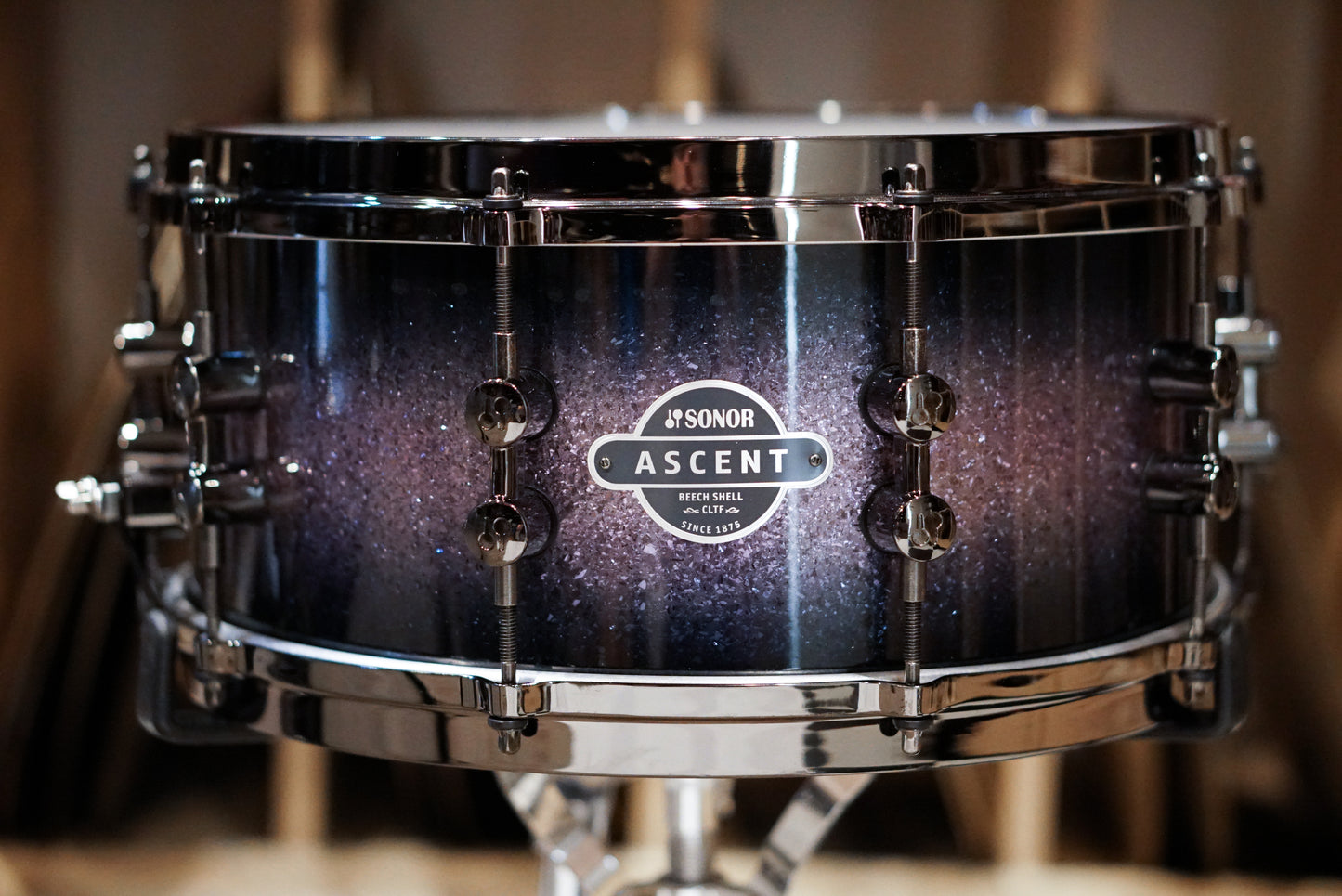 Sonor 10/12/14/18/6.5x14" Ascent Series Drum Set - Purple Diamond