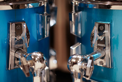 Sonor 10/12/13/14/16/22" Phonic Series Drum Set - 1980s Metallic Blue