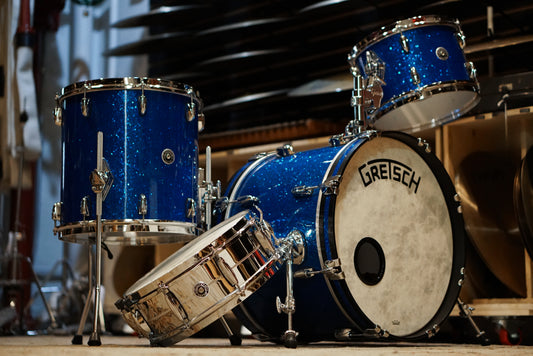 Gretsch 12/14/20/5x14" Brooklyn Series Drum Set - Blue Sparkle