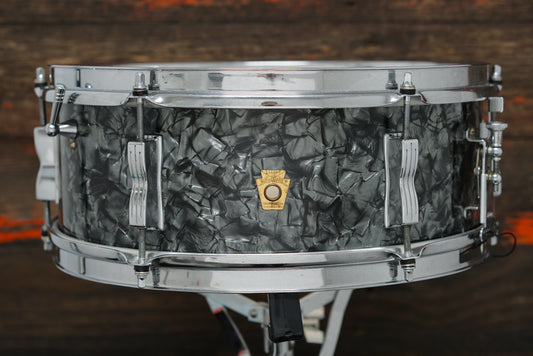 Ludwig 5.5x14" Pioneer Snare Drum - 1960s Black Diamond Pearl