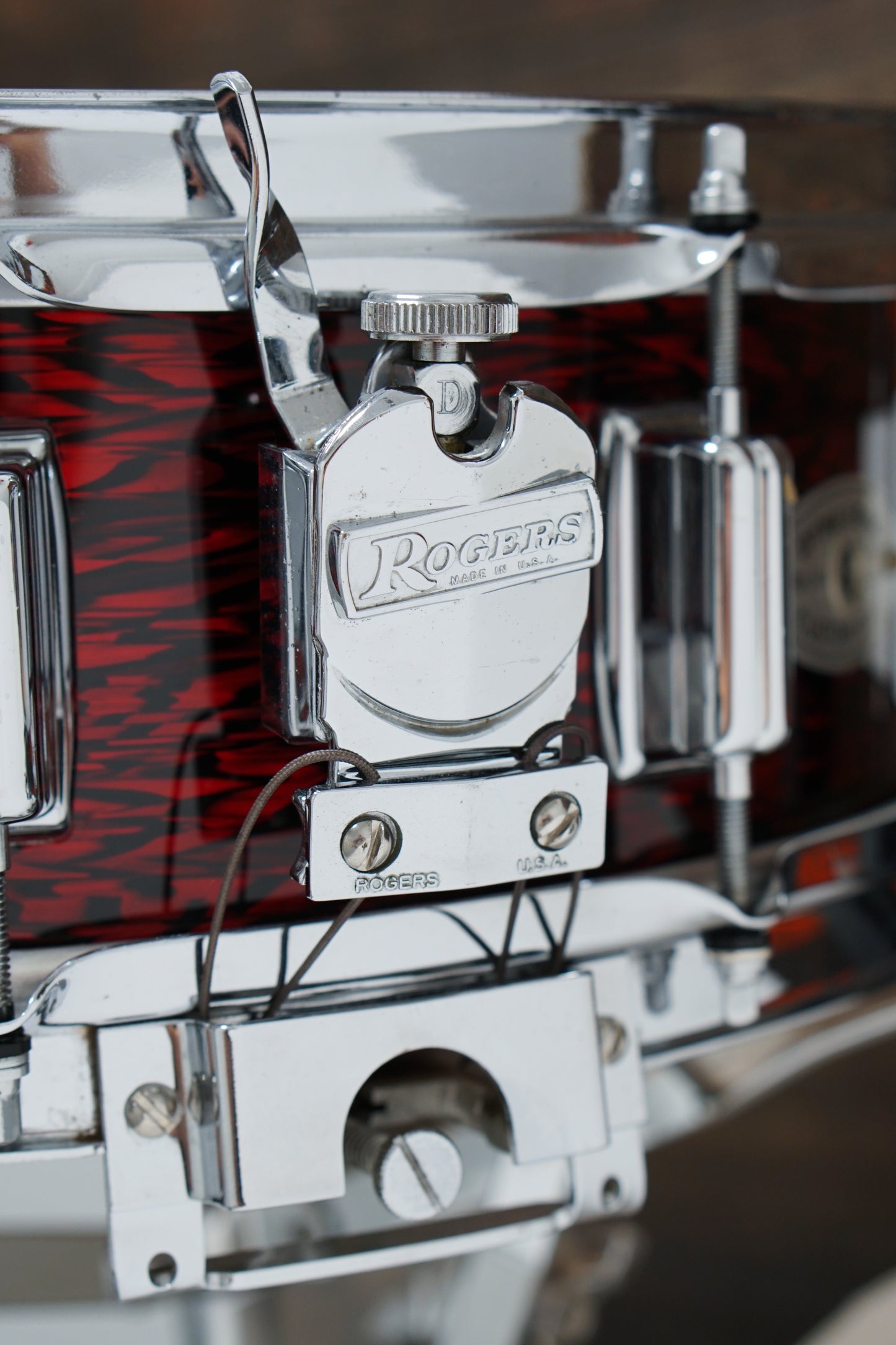 Rogers 5x14" Dynasonic (Reproduction) Snare Drum - Red Onyx