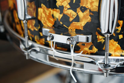 Barton 6.5x14" Studio Custom Snare Drum - Black & Gold Pearl