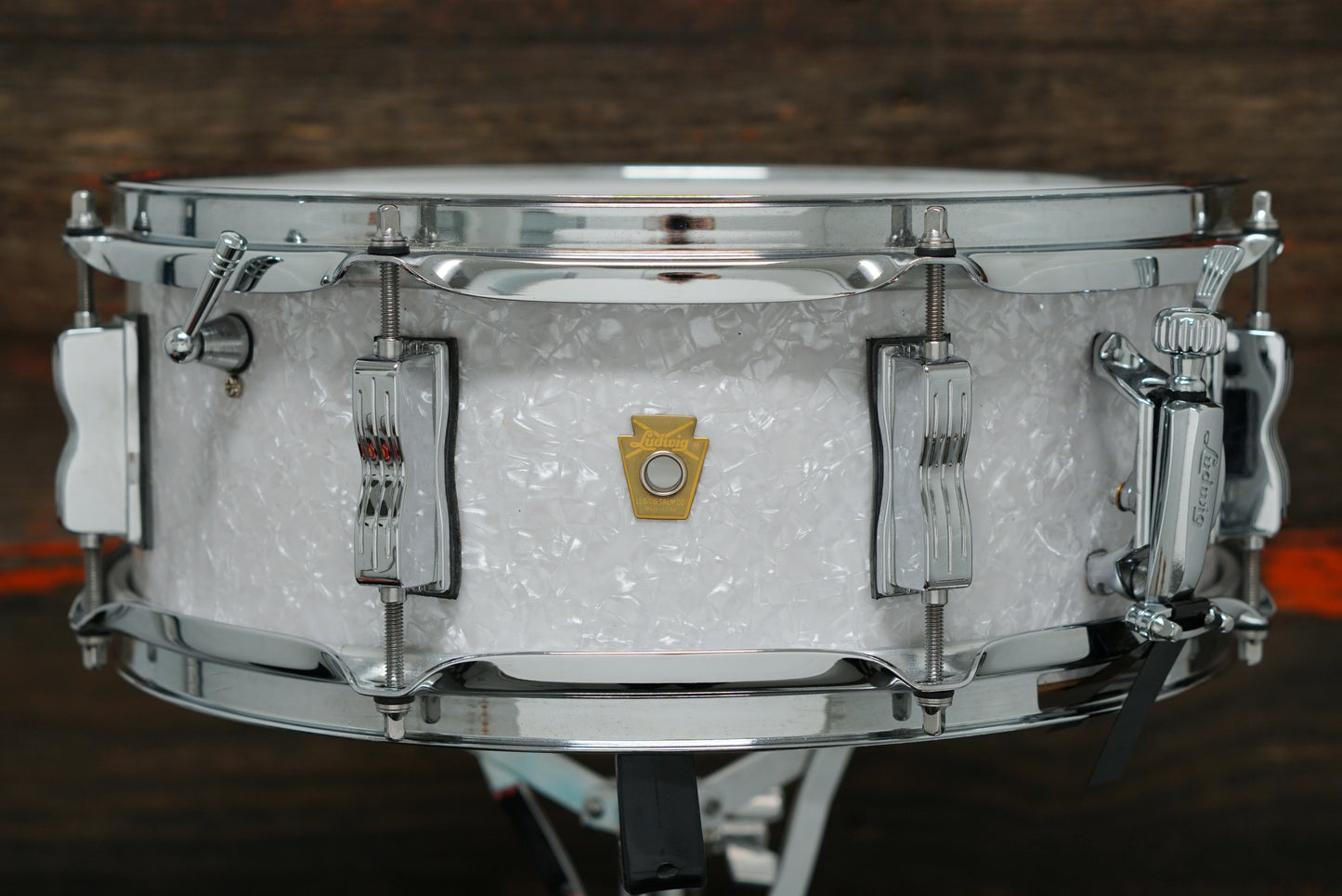 Ludwig 5.5x14" Legacy Jazz Fest Snare Drum - LS9080P - White Marine Pearl