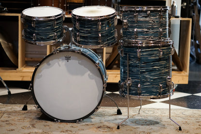 Ludwig 12/13/14/16/22" Hollywood+ Drum Set - 1970s Oyster Blue Pearl