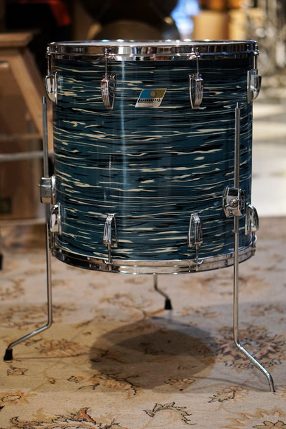 Ludwig 12/13/14/16/22" Hollywood+ Drum Set - 1970s Oyster Blue Pearl