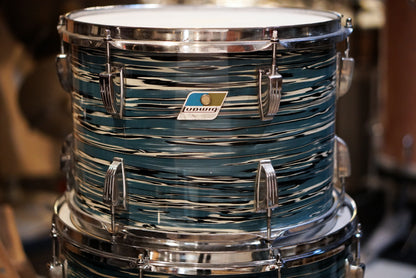 Ludwig 12/13/14/16/22" Hollywood+ Drum Set - 1970s Oyster Blue Pearl