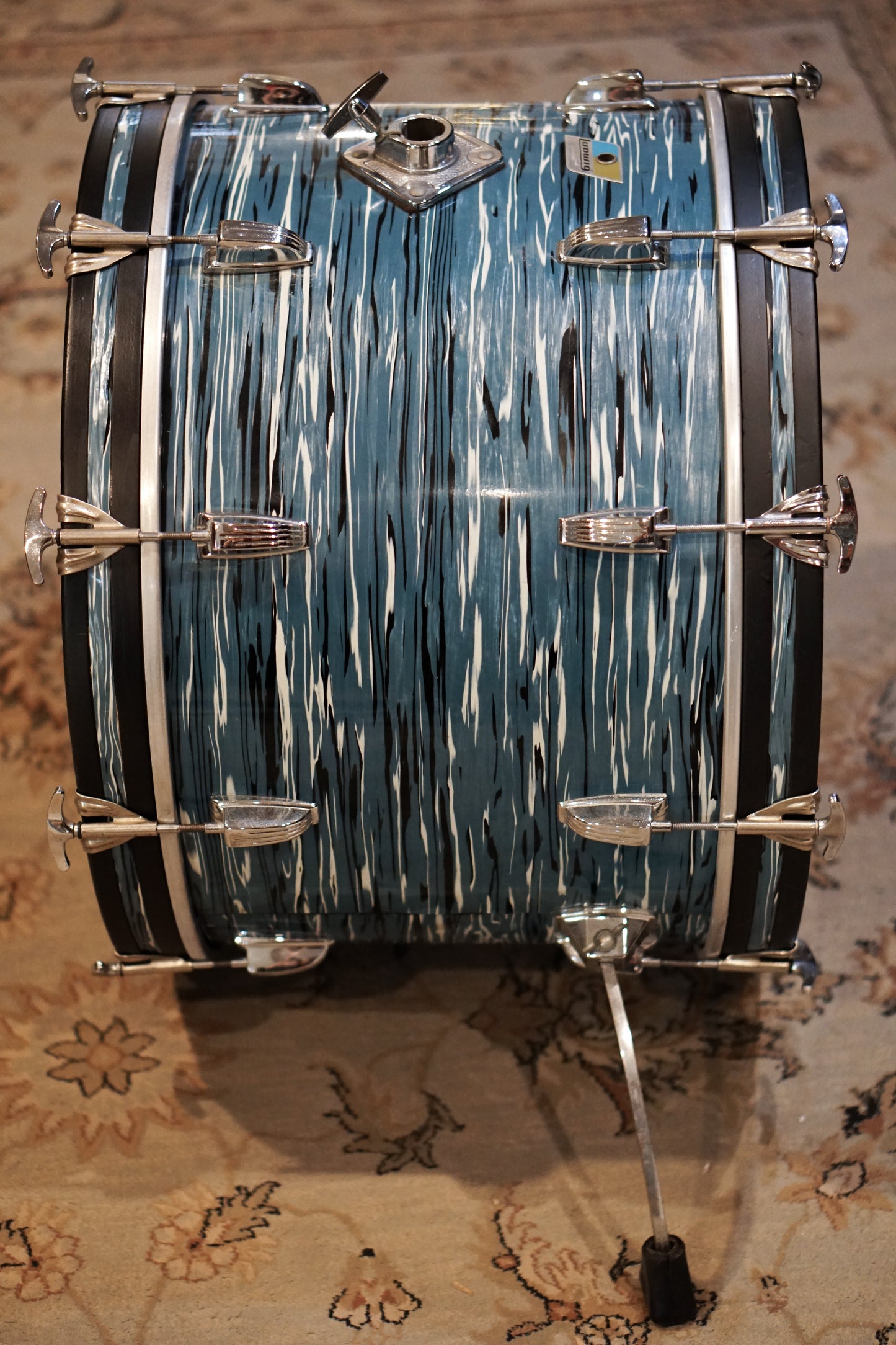 Ludwig 12/13/14/16/22" Hollywood+ Drum Set - 1970s Oyster Blue Pearl