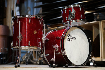 Gretsch 12/14/18" USA Custom Drum Set - Red Sparkle