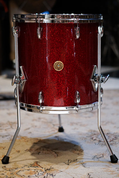 Gretsch 12/14/18" USA Custom Drum Set - Red Sparkle