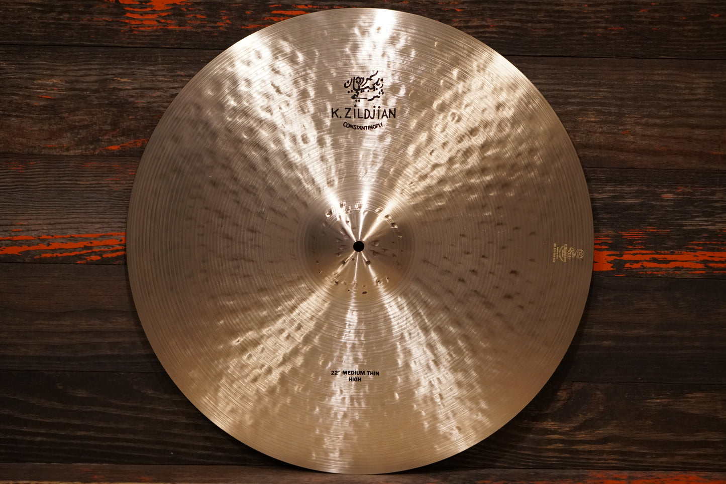 Zildjian 22" K. Constantinople Medium Thin High Ride Cymbal - 2516g