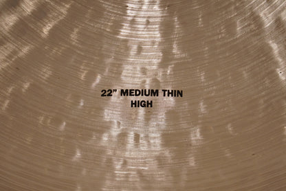 Zildjian 22" K. Constantinople Medium Thin High Ride Cymbal - 2516g