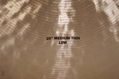 Zildjian 20" K. Constantinople Medium Thin Low Ride Cymbal - 1926g