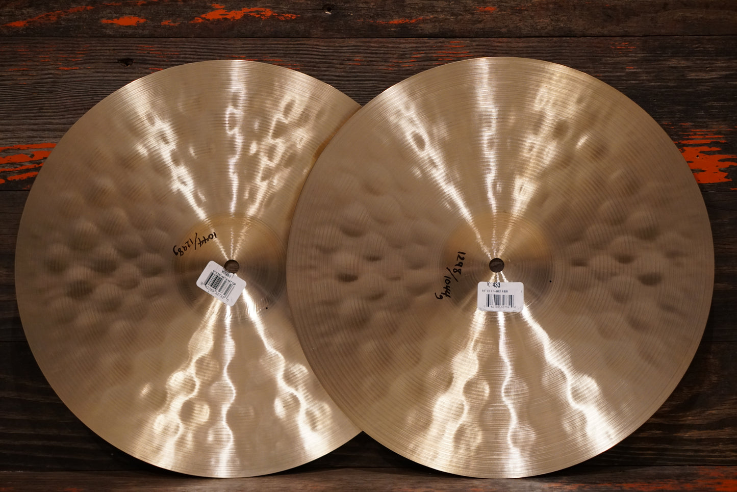 Zildjian 14" K. Fat Hats Hi-Hat Cymbals - 1044/1298g