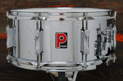 Premier 6.5x14" APK Steel Snare Drum - 1980s