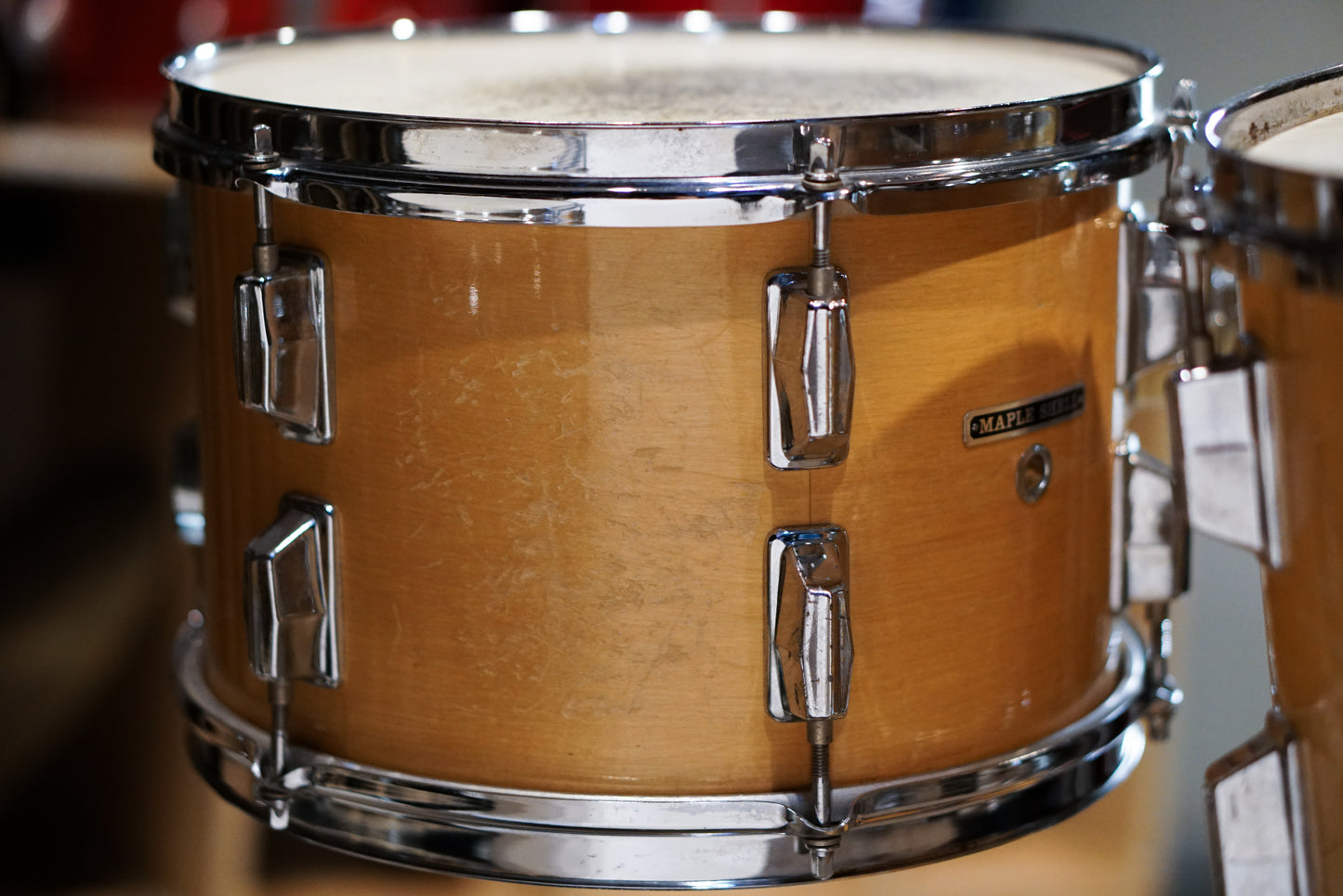 Pearl 12/13/14/18/6x14" Drum Set - Mel Lewis' Natural Maple