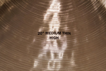 Zildjian 20" K. Constantinople Medium Thin High Ride Cymbal - 1970g