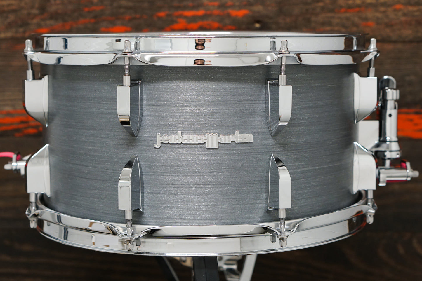 Jenkins-Martin 7x13" Spun Fiberglass Snare Drum - Grey Metallic