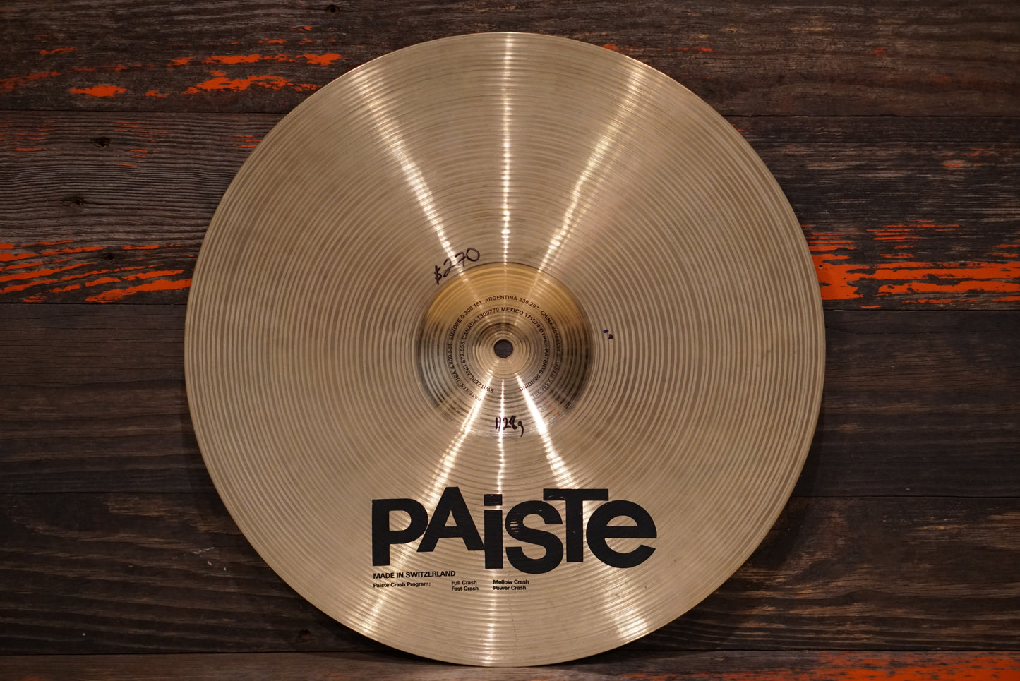 Paiste 17" Signature Fast Crash Cymbal - 1128g