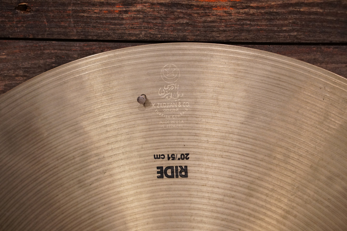 Zildjian 20" K. 1990s Ride Cymbal - 2362g