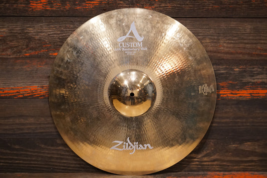 Zildjian 21" A. Custom 20th Anniversary Medium Thin Ride Cymbal - 2342g