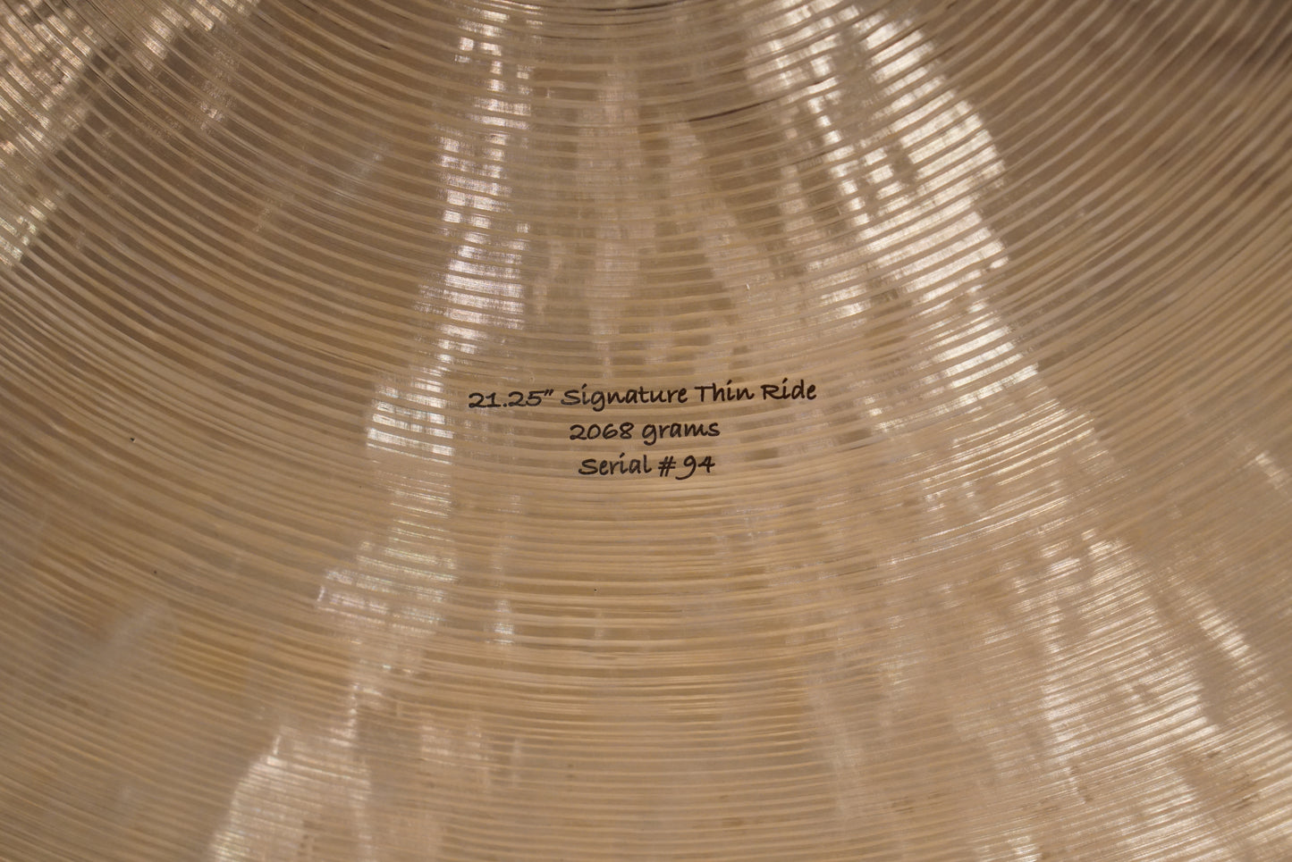 Big Island 21.25" Signature Thin Ride Cymbal - 2068g