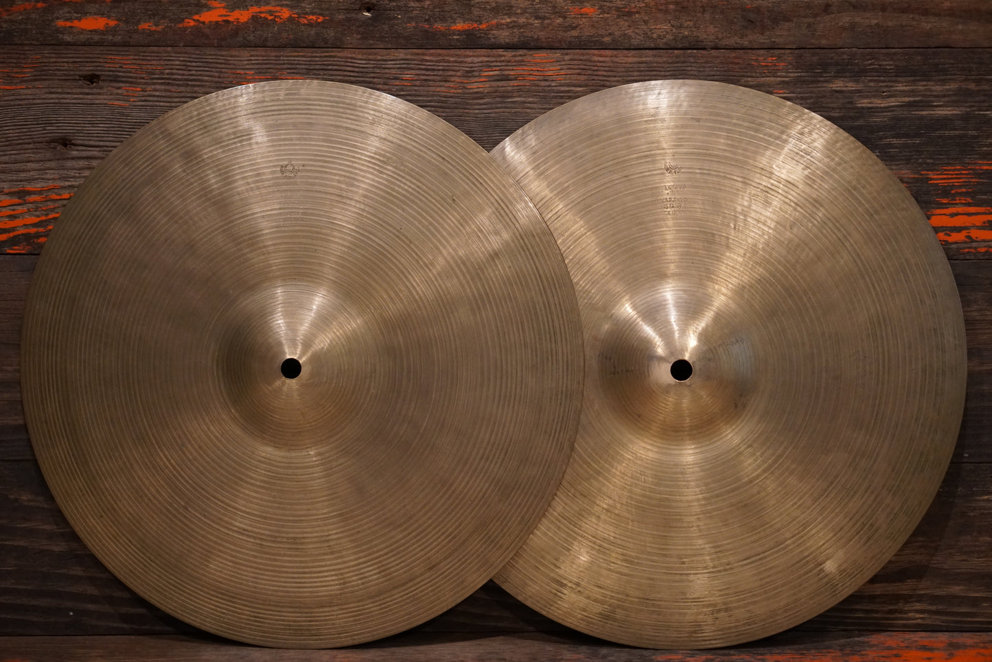 ZIldjian 14" K. Istanbul 1960s "Intermediate Stamp" Hi-Hat Cymbals - 876/900g