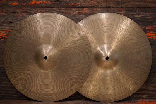 ZIldjian 14" K. Istanbul 1960s "Intermediate Stamp" Hi-Hat Cymbals - 876/900g