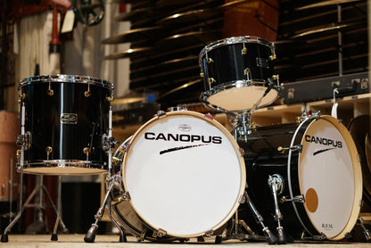 Canopus 12/14/18/20" RFM Maple Drum Set - Black Lacquer