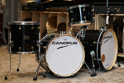 Canopus 12/14/18/20" RFM Maple Drum Set - Black Lacquer