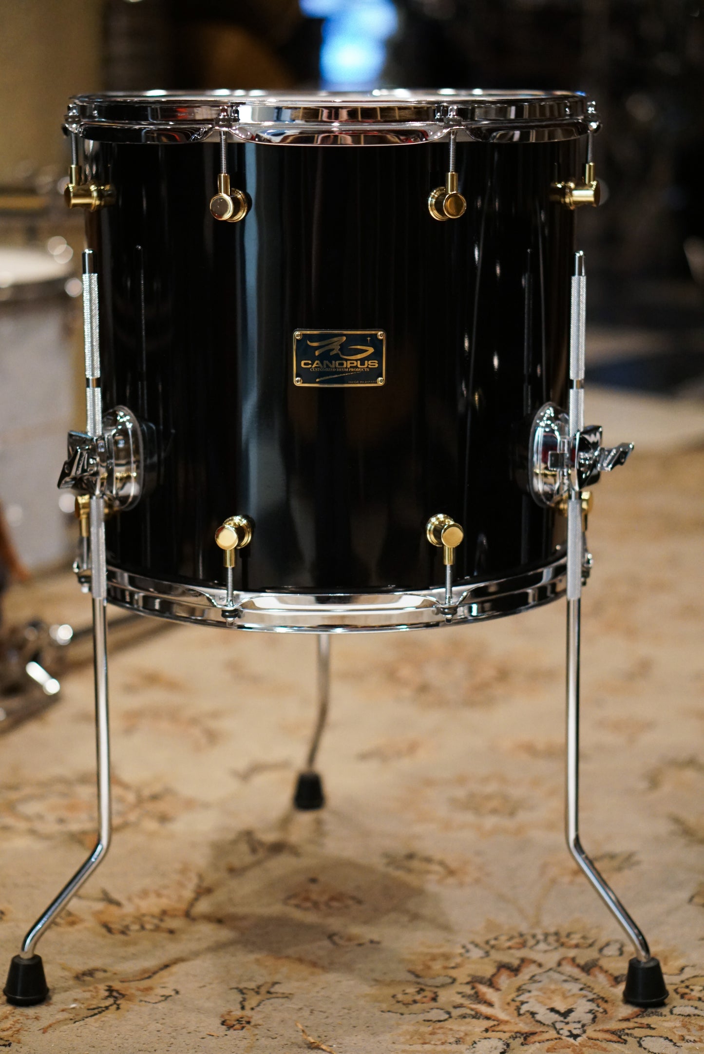 Canopus 12/14/18/20" RFM Maple Drum Set - Black Lacquer