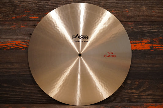 Paiste 18" Formula 602 Classic Thin Flatride Cymbal - 1445g