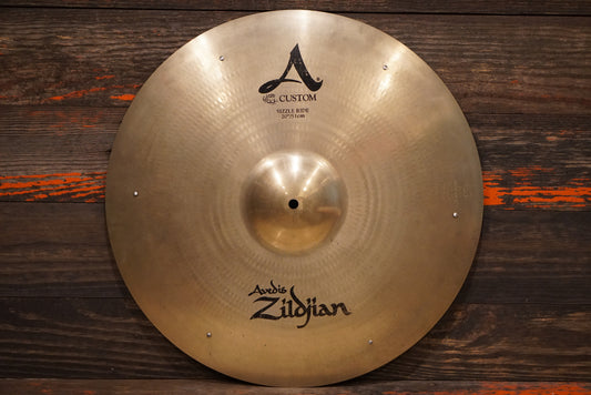 Zildjian 20" A. Custom Sizzle Ride Cymbal - 2136g