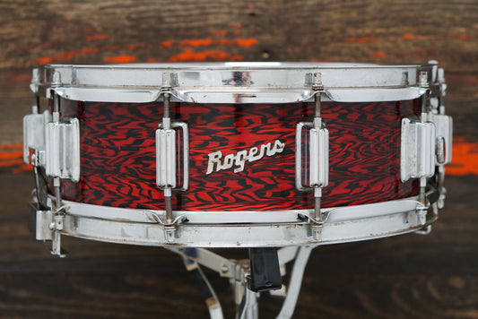 Rogers 5x14" Wood Dynasonic Snare Drum - 1960s Red Onyx