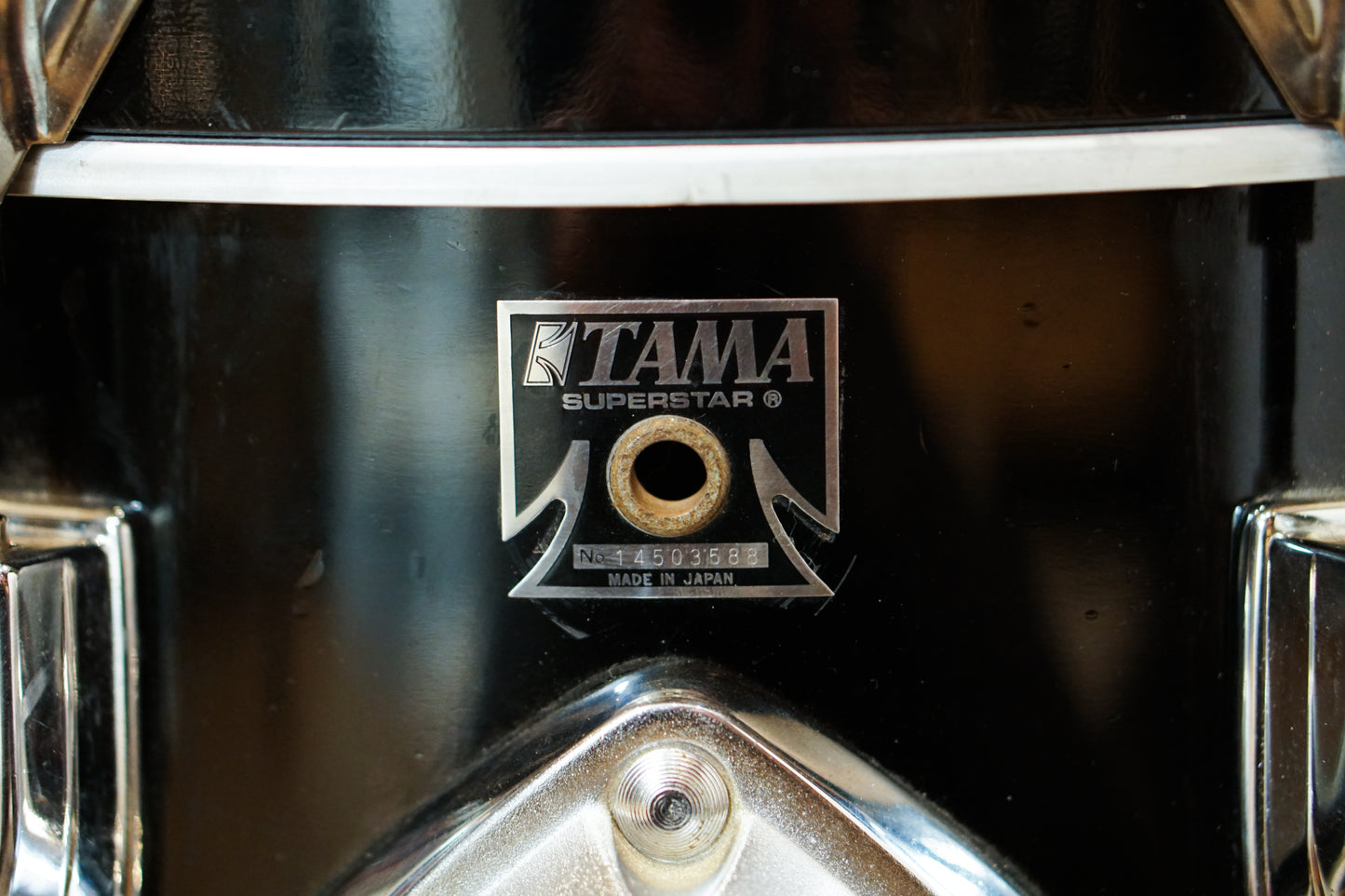 Tama 14x18" Superstar Bass Drum - 1980s Black Lacquer